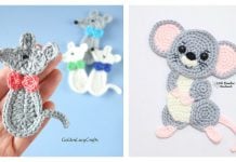 Mouse Applique Free Crochet Pattern and Paid