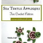 Sea Turtle Applique Free Crochet Pattern