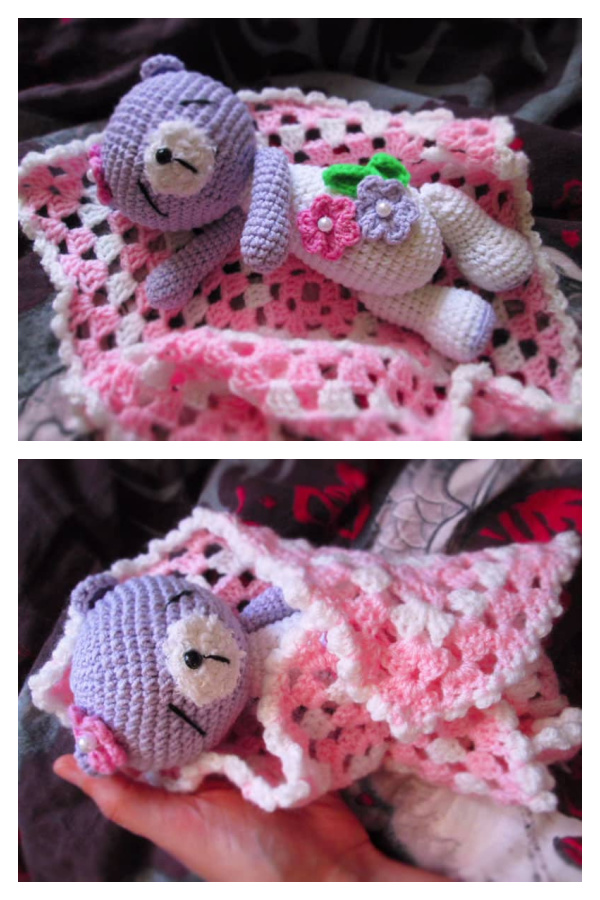 Sleeping Teddy Bear Free Crochet Pattern 