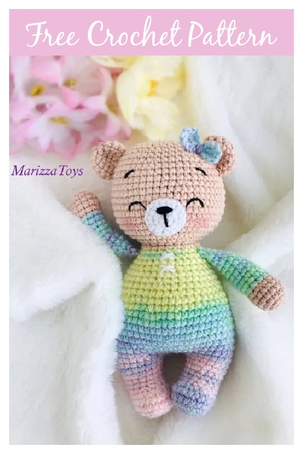 Sleepy Baby Bear Amigurumi Free Crochet Pattern