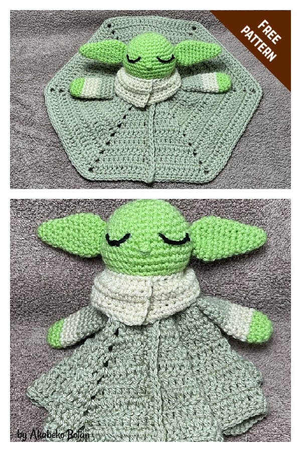 Yoda Inspired Lovey Free Crochet Pattern