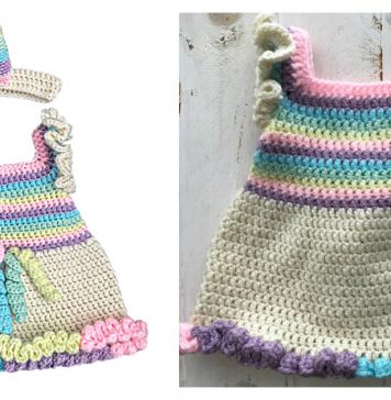 Unicorn Dress Free Crochet Pattern