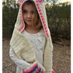 Unicorn Hooded Scarf with Pockets Crochet Free Pattern