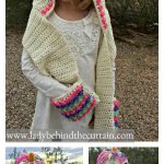 Unicorn Hooded Scarf with Pockets Free Crochet Pattern