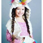 Unicorn Scoodie Hooded Scarf Crochet Pattern