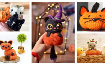 10+ Halloween Pumpkin Cat Amigurumi Crochet Patterns