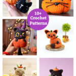 10+ Halloween Pumpkin Cat Amigurumi Crochet Patterns