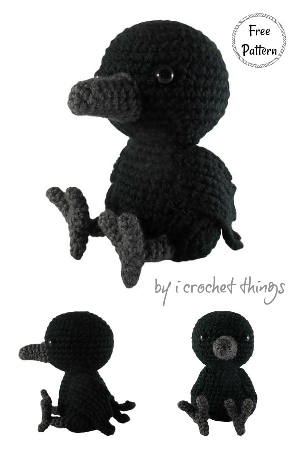 Amigurumi Crow Free Crochet Pattern 