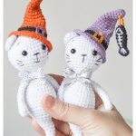 Amigurumi Halloween Ghost Cat Crochet Pattern