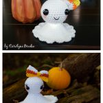 Amigurumi Halloween Mini Ghost Free Crochet Pattern