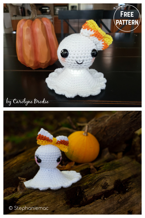 Amigurumi Halloween Mini Ghost Free Crochet Pattern