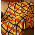 Candy Corn Throw Free Crochet Pattern