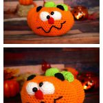 Cartoon Halloween Pumpkin Amigurumi Free Crochet Pattern