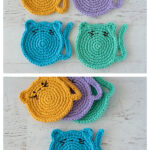 Cat Coaster Free Crochet Pattern