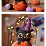 Cat in Pumpkin Amigurumi Crochet Pattern