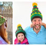 Christmas Tree Hat Free Crochet Pattern and Paid