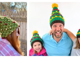 Christmas Tree Hat Free Crochet Pattern and Paid