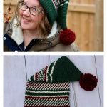 Classic Elf Hat Free Crochet Pattern and Video Tutorial