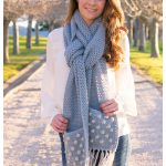 Cloudy Day Pocket Scarf Crochet Pattern