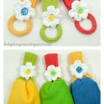 Daisy Towel Holder Free Crochet Pattern