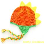 Dinosaur Beanie Hat Free Crochet Pattern