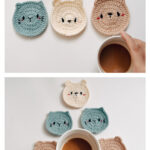 Easy Animal Coasters Free Crochet Pattern and Video Tutorial