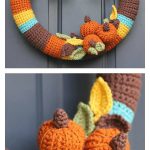 Fall Wreath Free Crochet Pattern