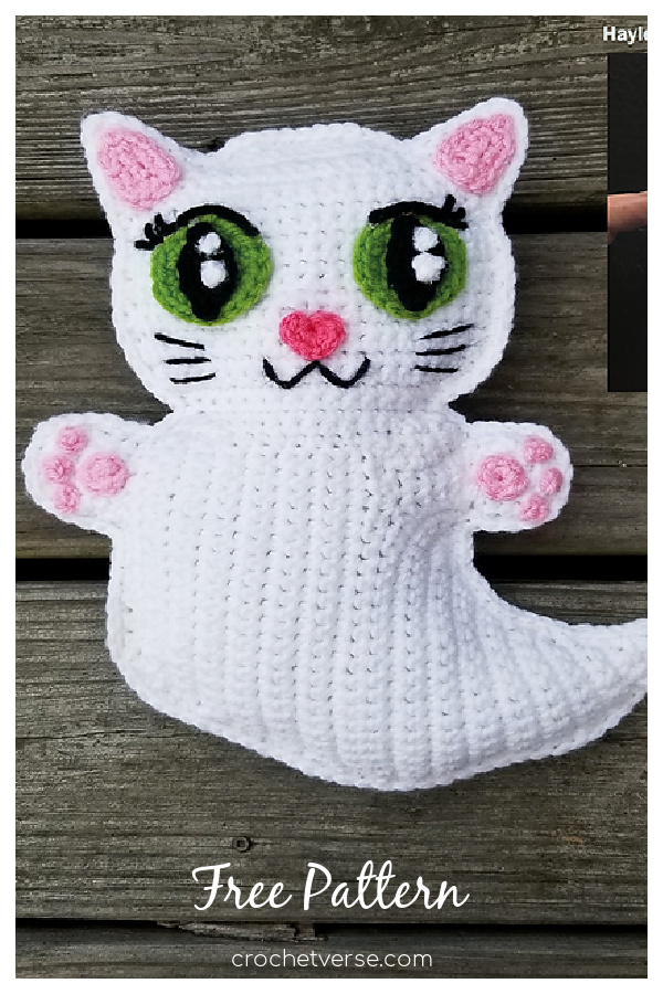 Ghost Kitty Ragdoll Free Crochet Pattern