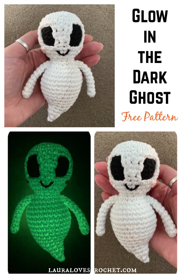 Glow in the Dark Ghost Free Crochet Pattern