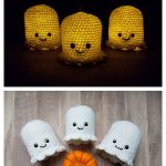 Glowing Ghosts Free Crochet Pattern