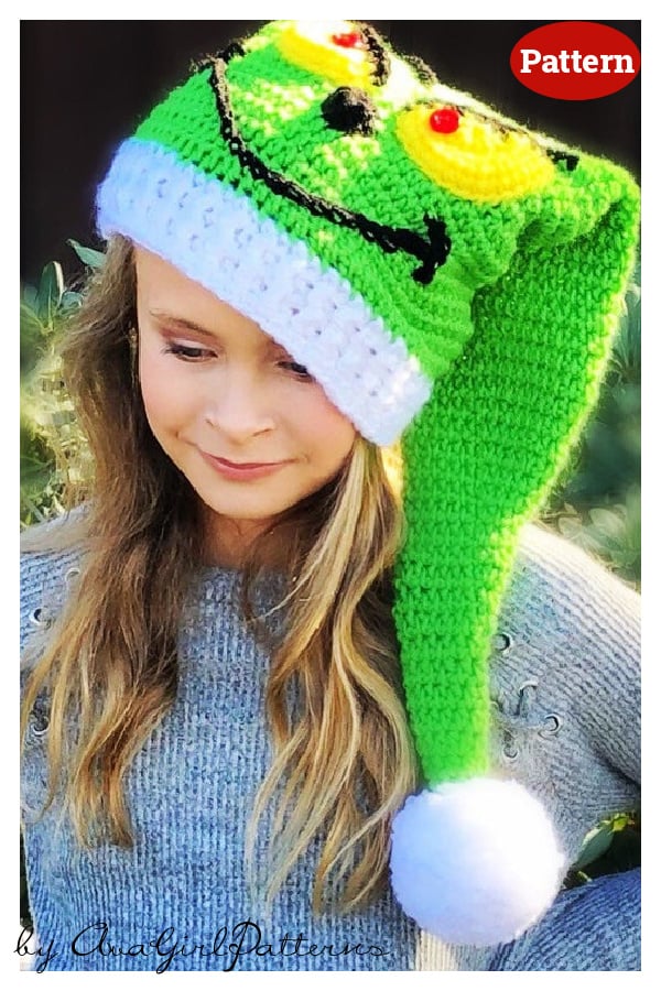 Grinchy Elf Hat Crochet Pattern