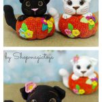 Halloween Amigurumi Cat in Pumpkin Crochet Pattern