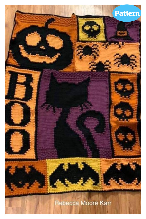 Halloween Blanket Crochet Pattern