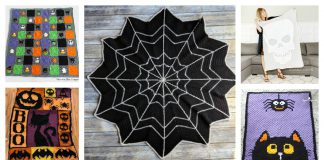Halloween Blanket Free Crochet Pattern and Paid