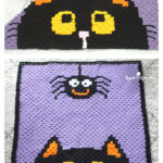 Halloween C2C Blanket Free Crochet Pattern