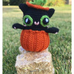 Halloween Pumpkin Kitty Free Crochet Pattern