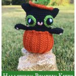 Halloween Pumpkin Kitty Free Crochet Pattern