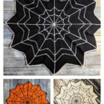 Halloween Spider Web Blanket Crochet Pattern