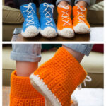 Hi-Top Slipper Socks Free Crochet Pattern