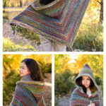 Hooded Triangle Shawl Crochet Pattern