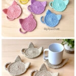 Kitty Mug Rug Crochet Pattern