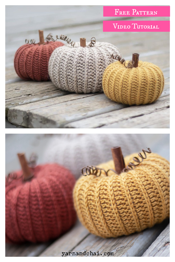 Little Rustic Pumpkin Free Crochet Pattern and Video Tutorial