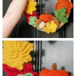 Mornings of Autumn Wreath Crochet Pattern