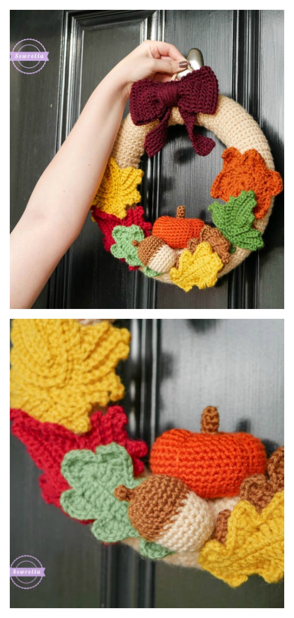 Mornings of Autumn Wreath Crochet Pattern