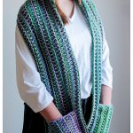 Mountain Trail Hooded Pocket Scarf Free Crochet Pattern