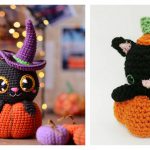 Pumpkin Cat Amigurumi Crochet Patterns