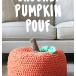 Pumpkin Pouf Free Crochet Pattern