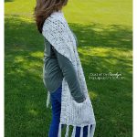 Simple Pocket Scarf Free Crochet Pattern and Video Tutorial