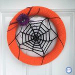 Spider Web Halloween Wreath Free Crochet Pattern