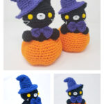 Spooky Pumpkin Cat Amigurumi Free Crochet Pattern